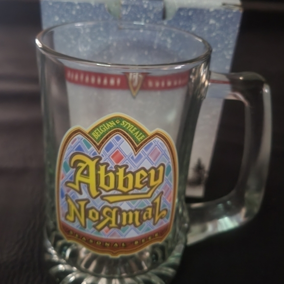 VINTAGE BJ'S Restaurant Abbey Normal Belgian Style Ale Glass Beer Stein - Picture 7 of 8